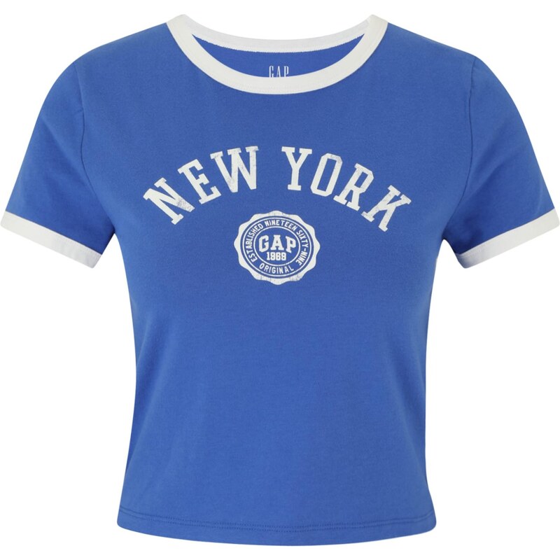 Gap Petite Tričko NY královská modrá / bílá