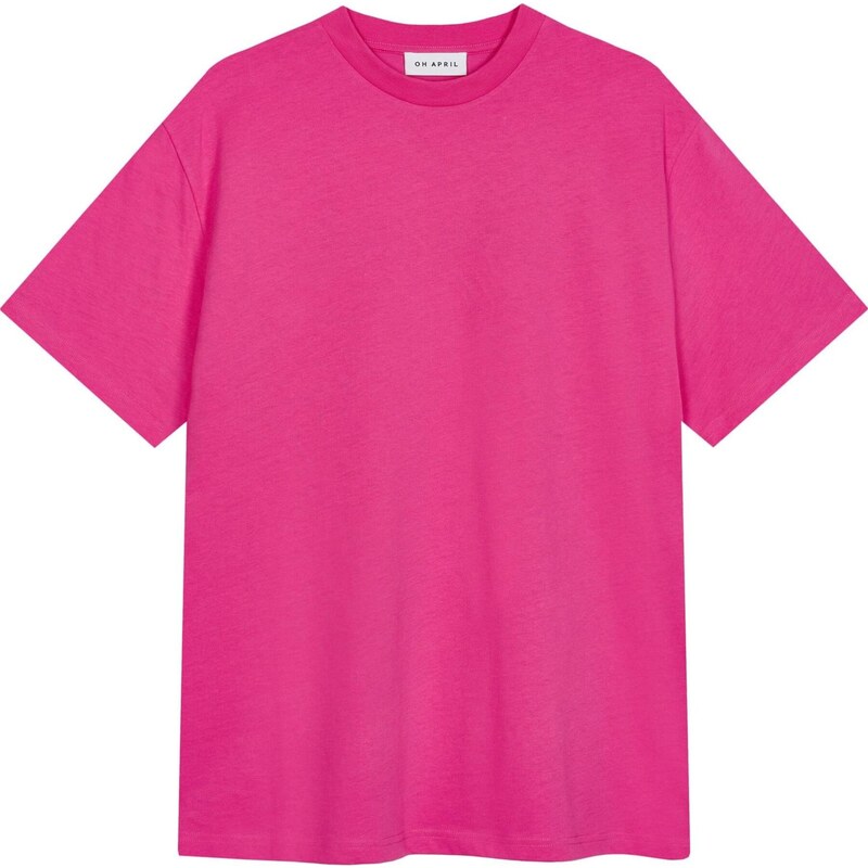 OH APRIL Oversized tričko Still on Fire  pink / černá