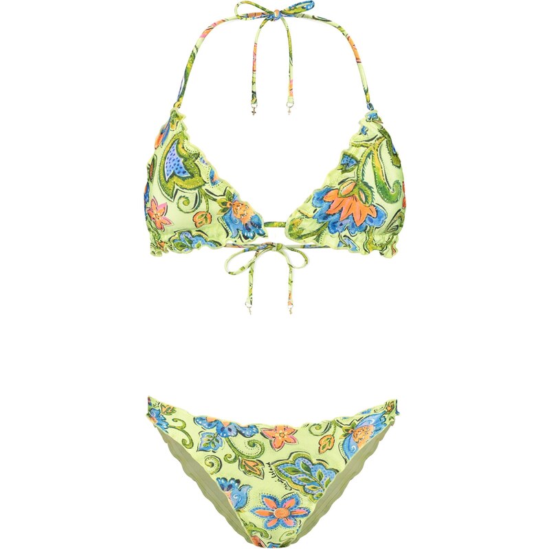 Shiwi Bikiny světlemodrá / světle zelená / korálová / černá 108762643