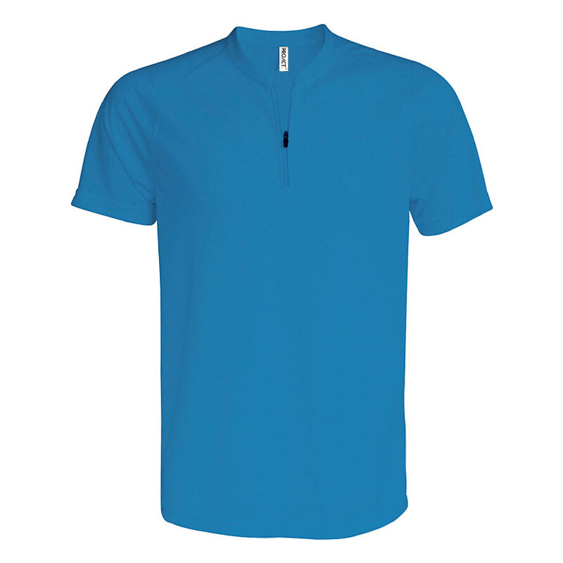 Sportovní tričko na zip - Modrá XS