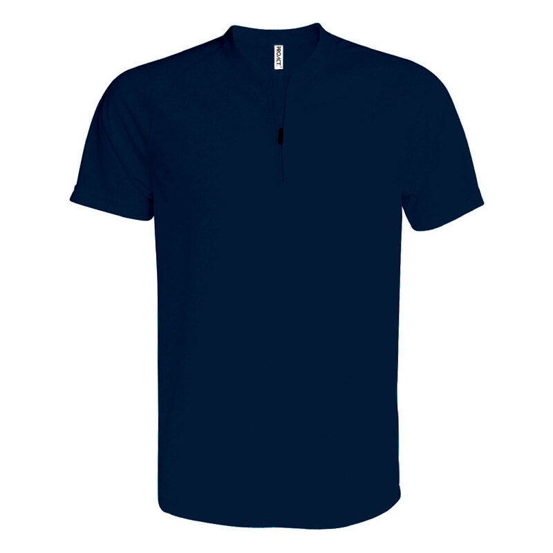 Sportovní tričko na zip - Námořní modrá XS