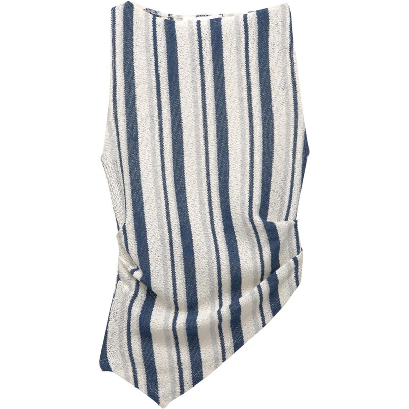Pull&Bear Kardigany safírová / světle šedá / bílá 109394351