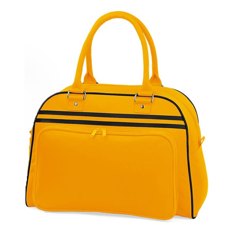 Prostorná retro taška - Žlutá a černá univerzal