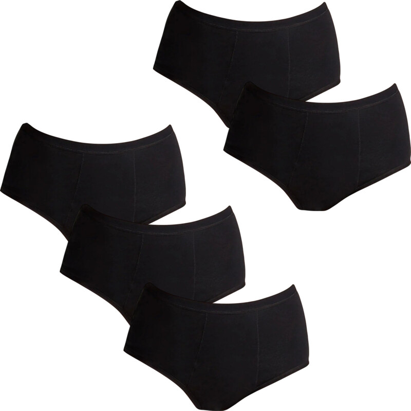 5PACK Menstruační kalhotky Love Luna Full černé (5-LLUWPBFB) 107035548