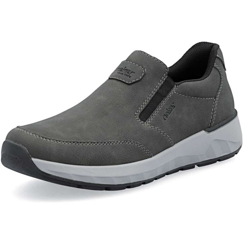 Pánské mokasíny RIEKER 11550-45 šedá
