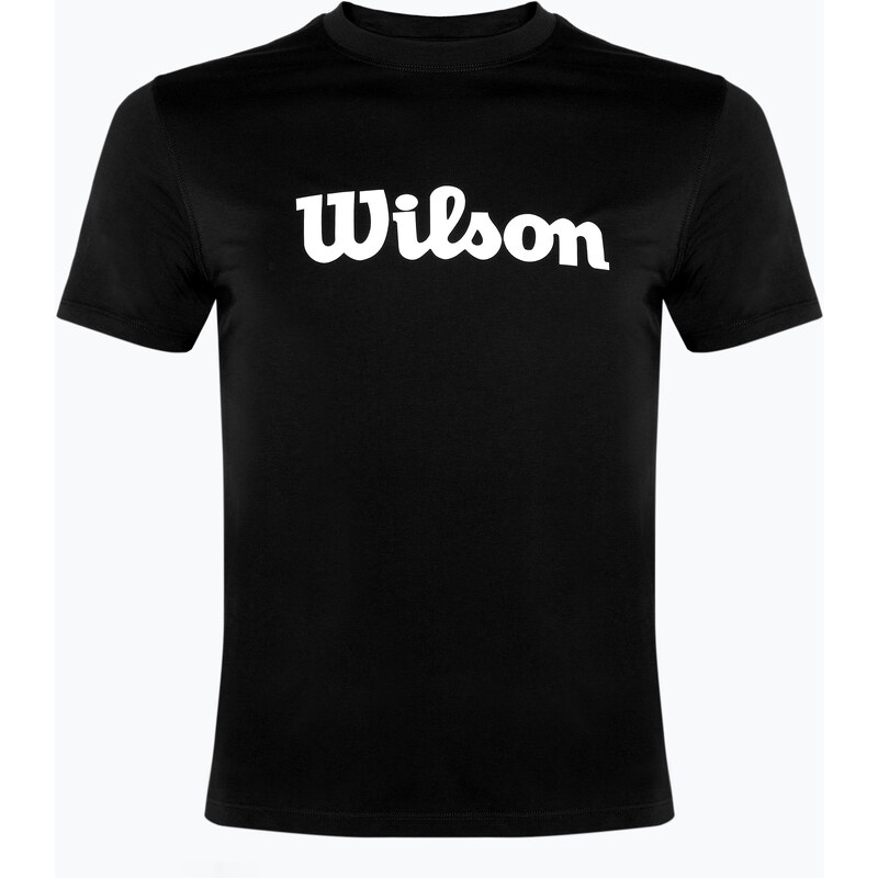 Pánské tenisové tričko Wilson Team Graphic black script