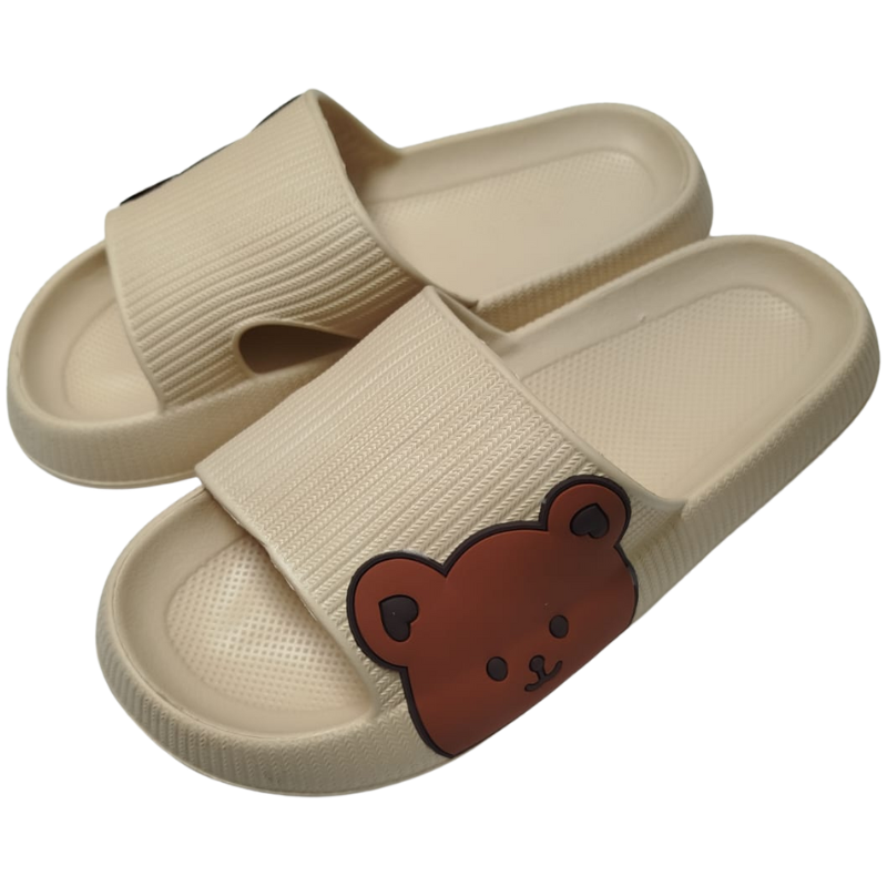 Listar Gumové pantofle dámské béžové CAMO 28065B