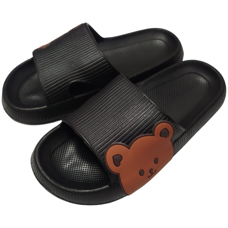 Listar Gumové pantofle dámské černé CAMO 28065B