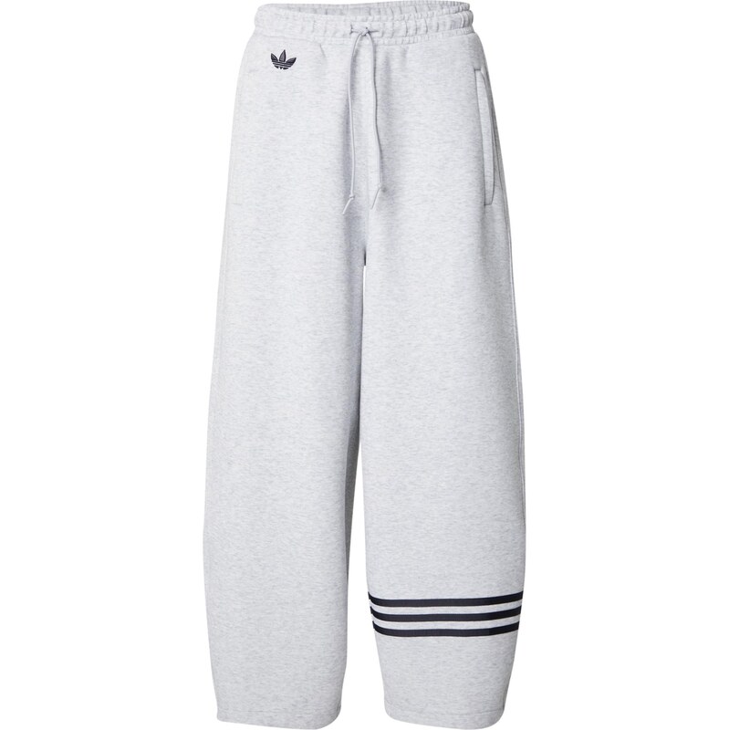 ADIDAS ORIGINALS Kalhoty světle šedá / černá
