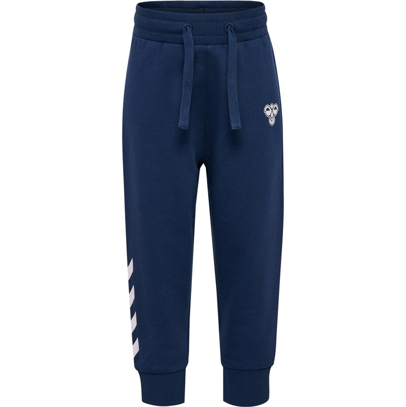 Hummel Sportovní kalhoty tmavě modrá / bílá