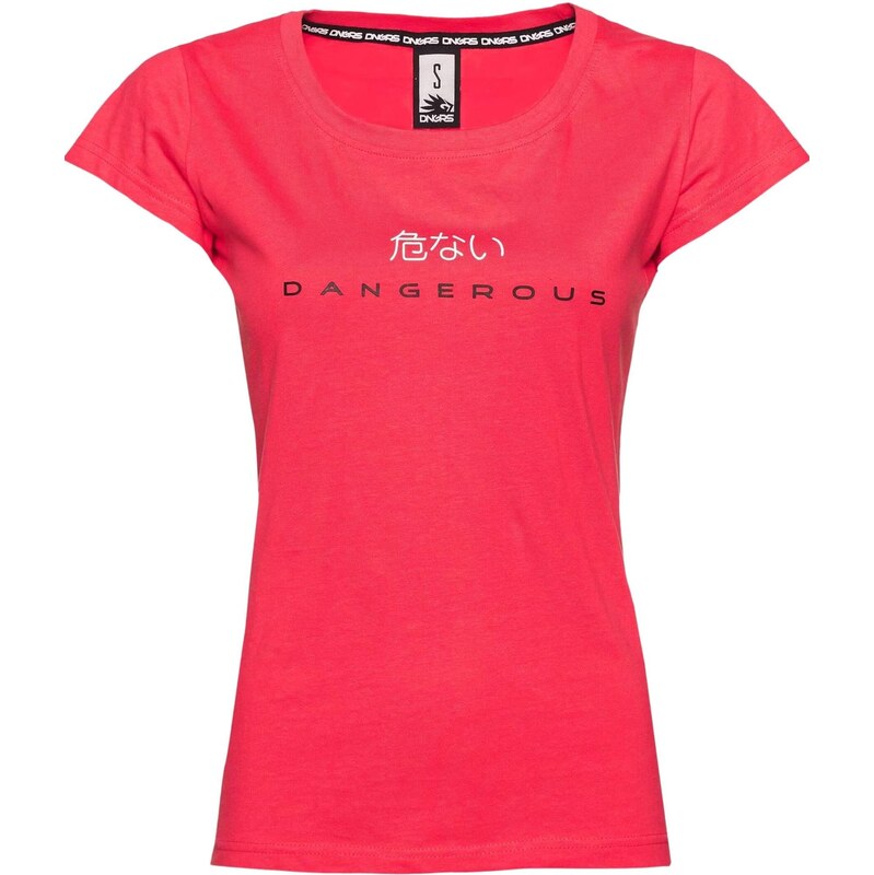 Dangerous DNGRS Tričko Loud pink / černá / bílá