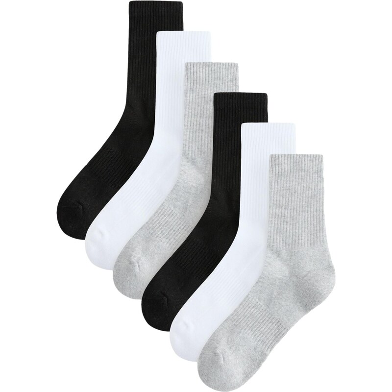 Next Sportovní ponožky Essential šedá / černá / bílá