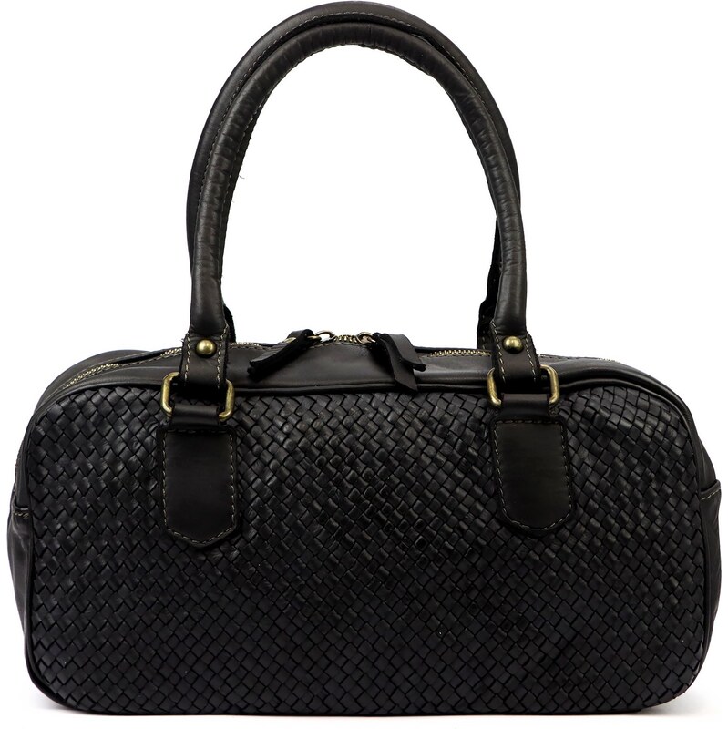 VS Kožená kabelka Vintage Styl 042 černá