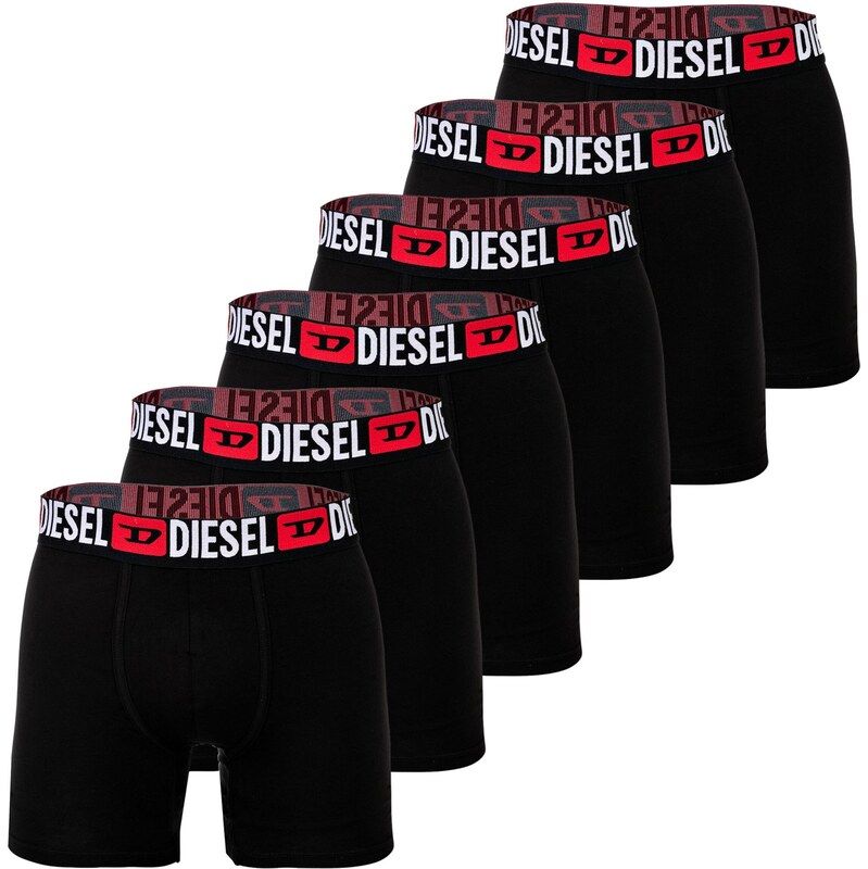 DIESEL Boxerky červená / černá / bílá
