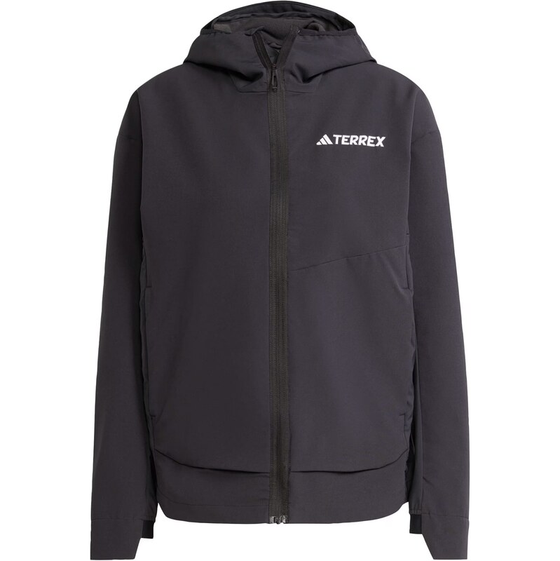 ADIDAS TERREX Outdoorová bunda Multi Softshell černá / bílá