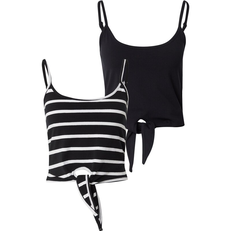 ABOUT YOU Top Nina černá / bílá 109394415
