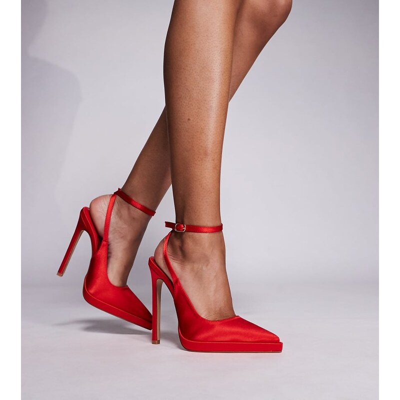Simmi Wide Fit Simmi London Landen Wide Fit platform heeled court shoe 111323785