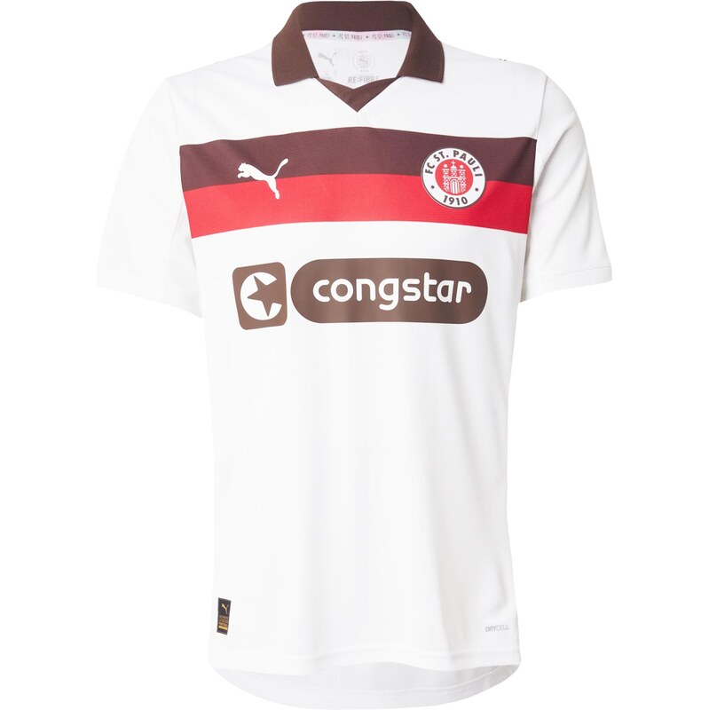 PUMA Trikot FC St. Pauli 25/26 hnědá / červená / černá / bílá