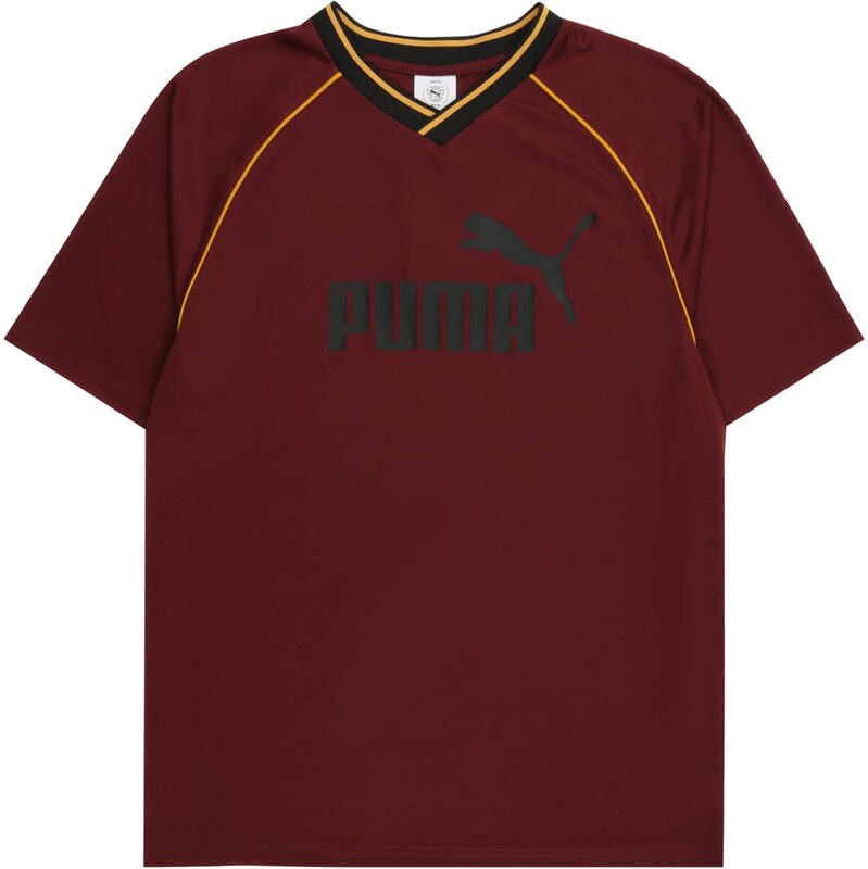 PUMA Funkční tričko Ess oranžová / vínově červená / černá