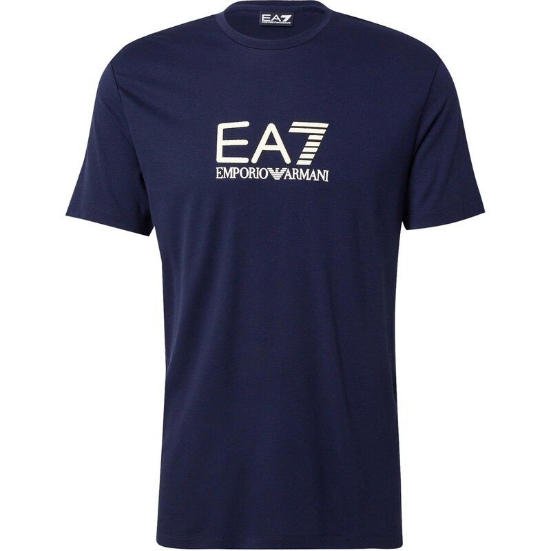 EA7 Emporio Armani Tričko marine modrá / pastelově žlutá