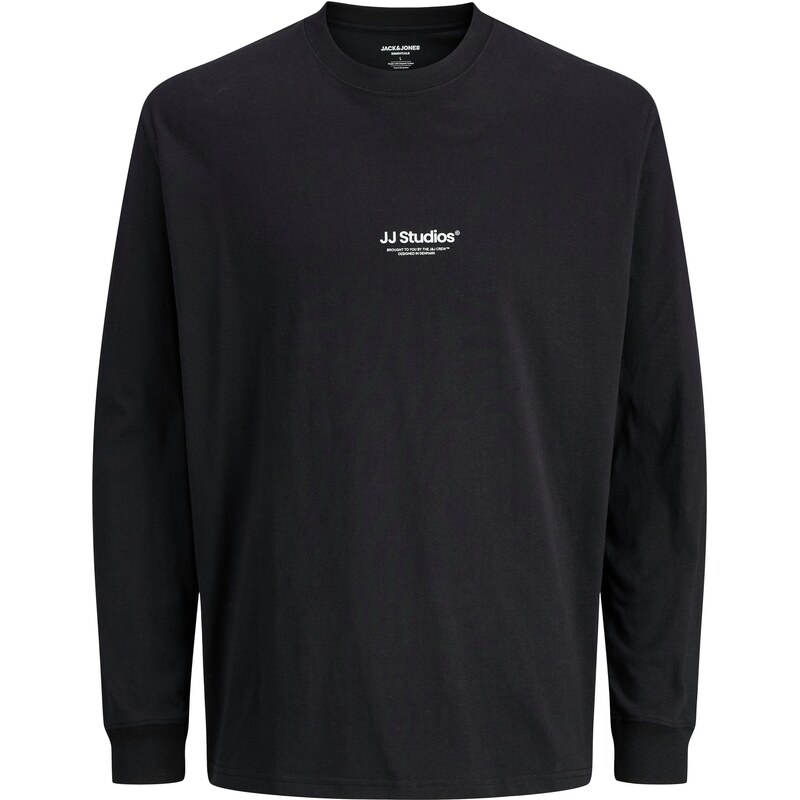 JACK & JONES Tričko JJESoho černá / bílá