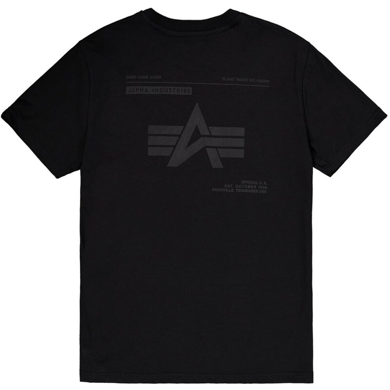 ALPHA INDUSTRIES Tričko tmavě šedá / černá