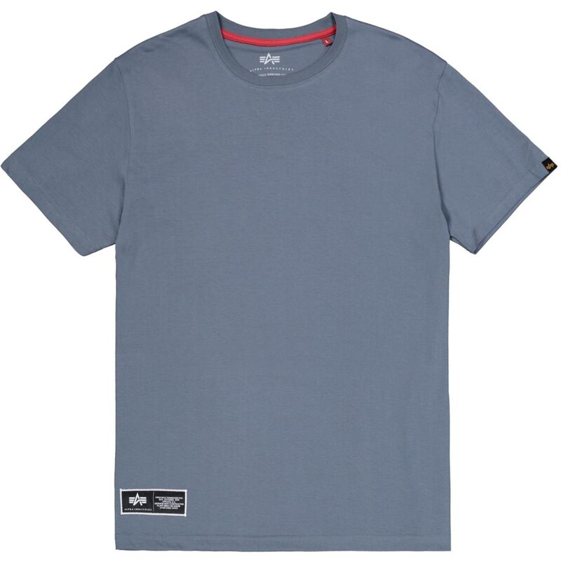 ALPHA INDUSTRIES Tričko chladná modrá / světle žlutá