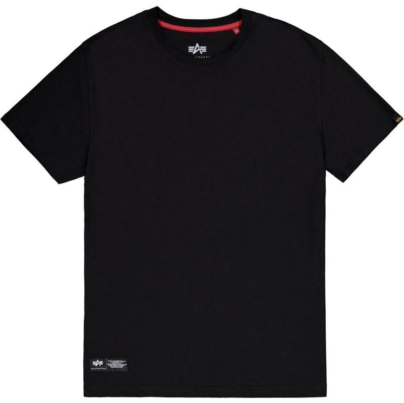 ALPHA INDUSTRIES Tričko tmavě šedá / černá
