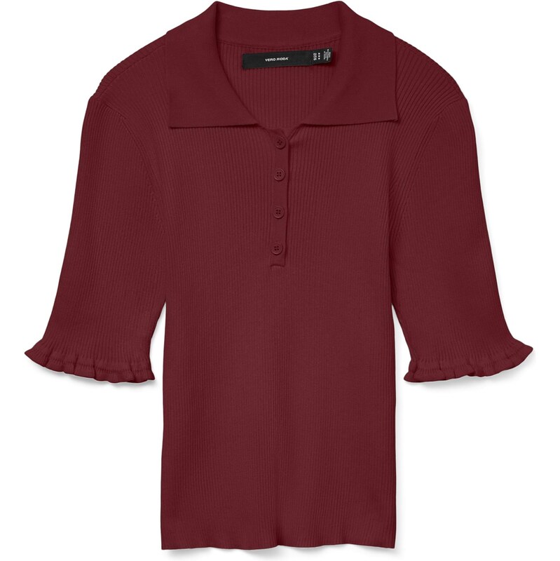 VERO MODA Svetr VMWONDER vínově červená 109090307