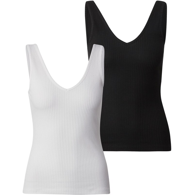 ABOUT YOU Top Sally černá / bílá 107407587