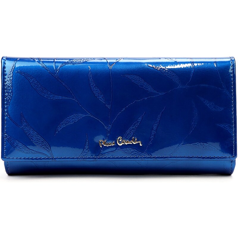 Dámská kožená peněženka Pierre Cardin 02 LEAF 122 modrá