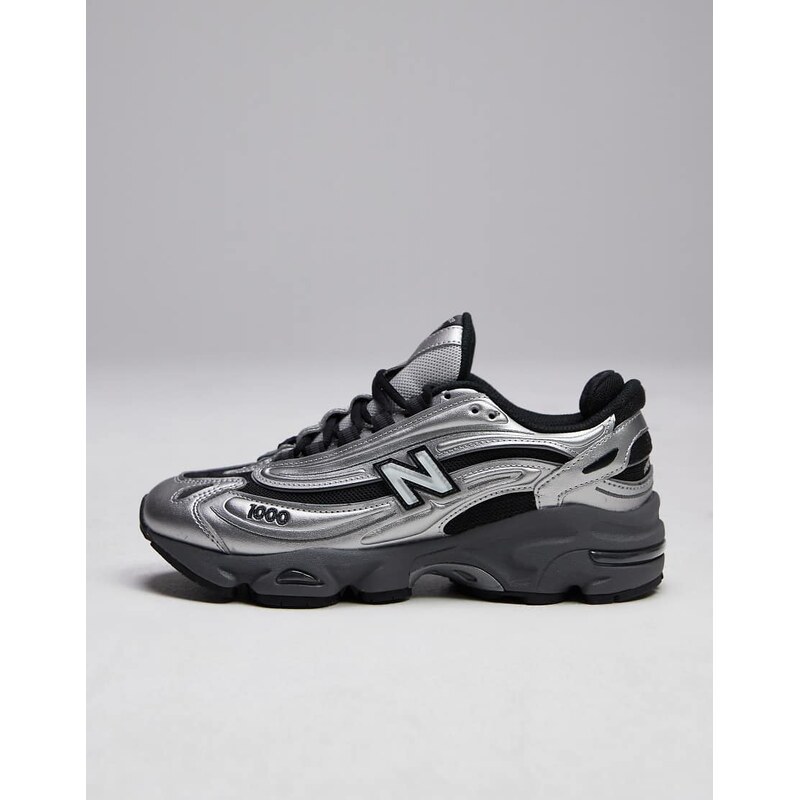 New Balance M1000 unisex trainers in chrome-Black