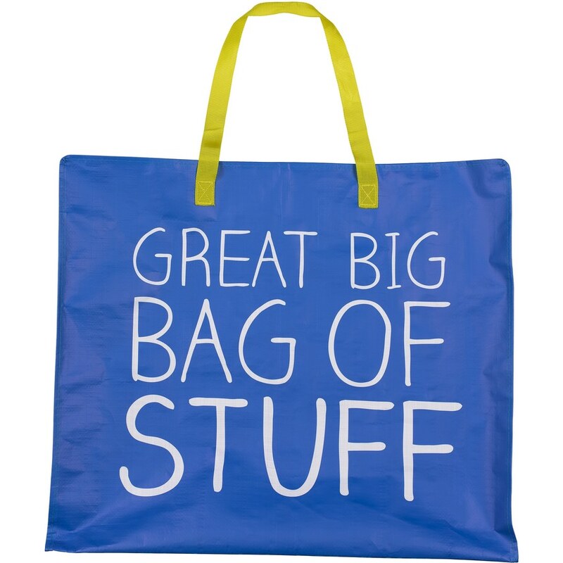 Modrá nákupní taška Happy Jackson Bag of Stuff