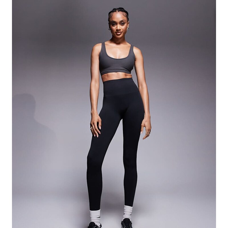 4505 Tall smooth seamless high waist gym legging in black 108240657