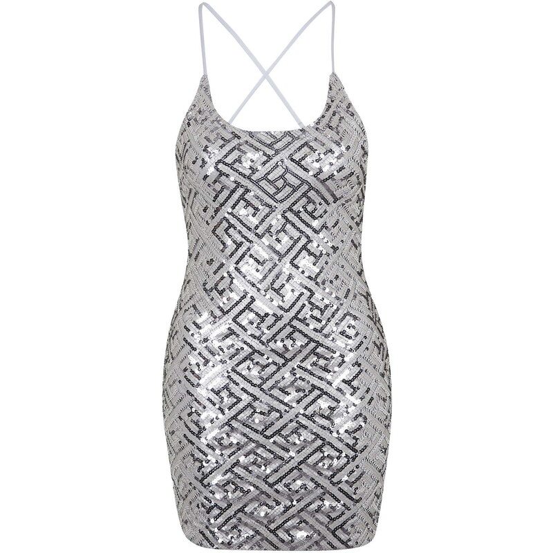 Topshop **Pixie Sequin Slip Dress by WYLDR