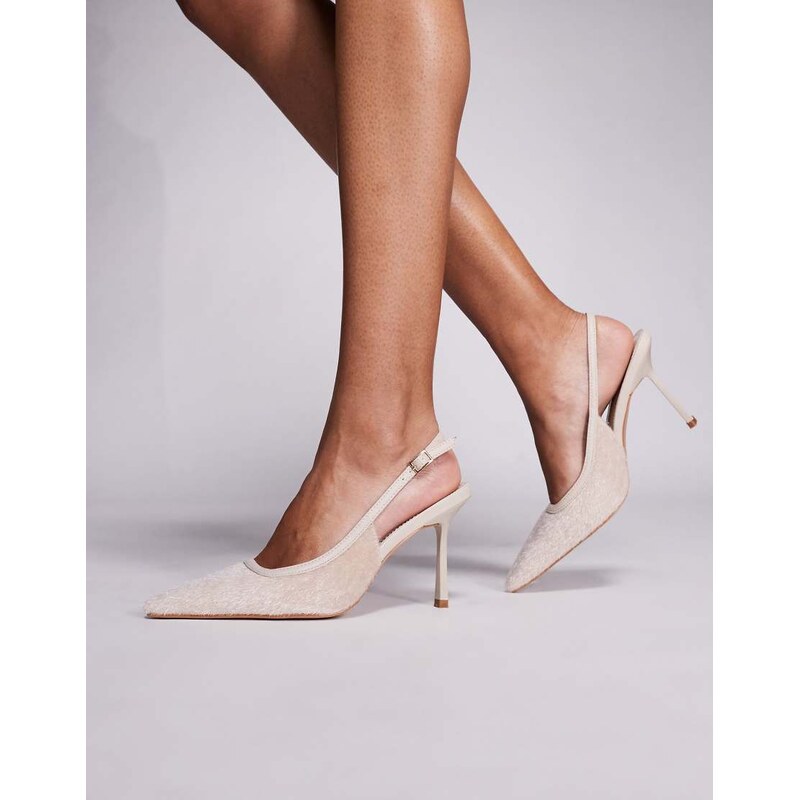 SIMMI Shoes Simmi London Exmoor pointed heeled slingback shoes with 113261347