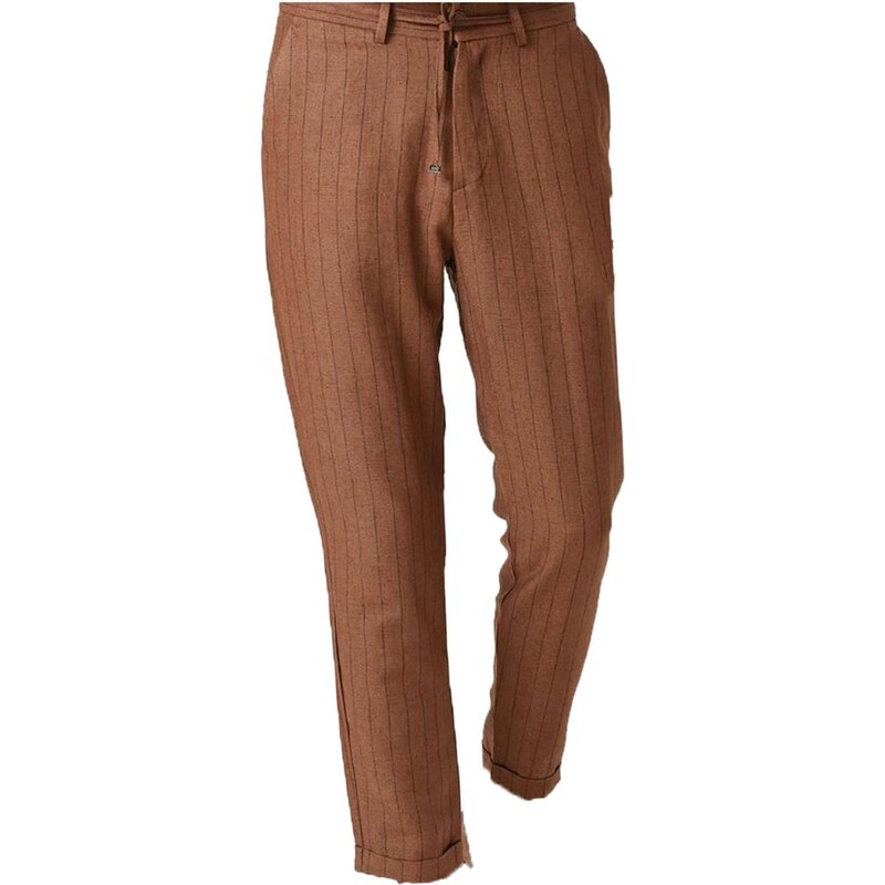 Antioch Chino kalhoty hnědá / černá