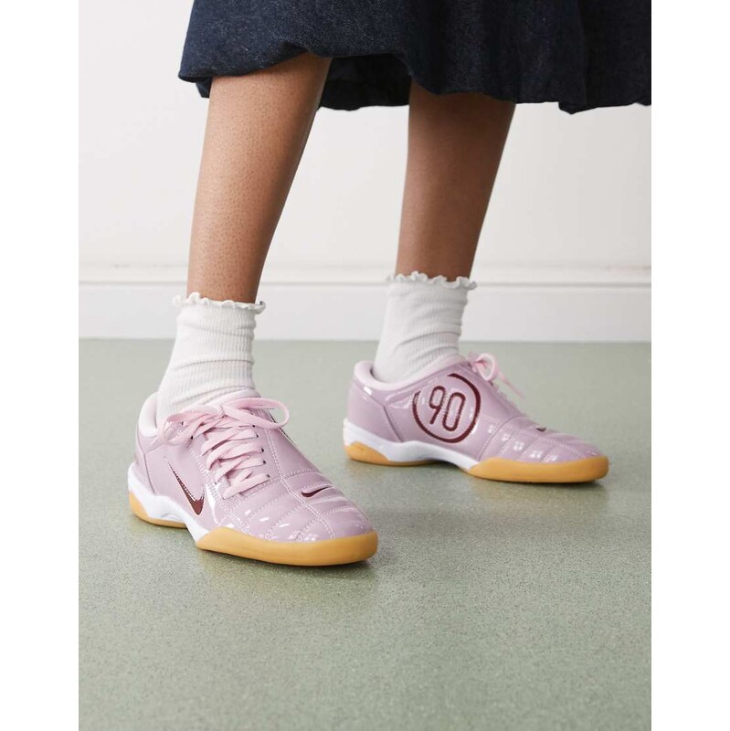 Nike T90 unisex trainers in pink metallic