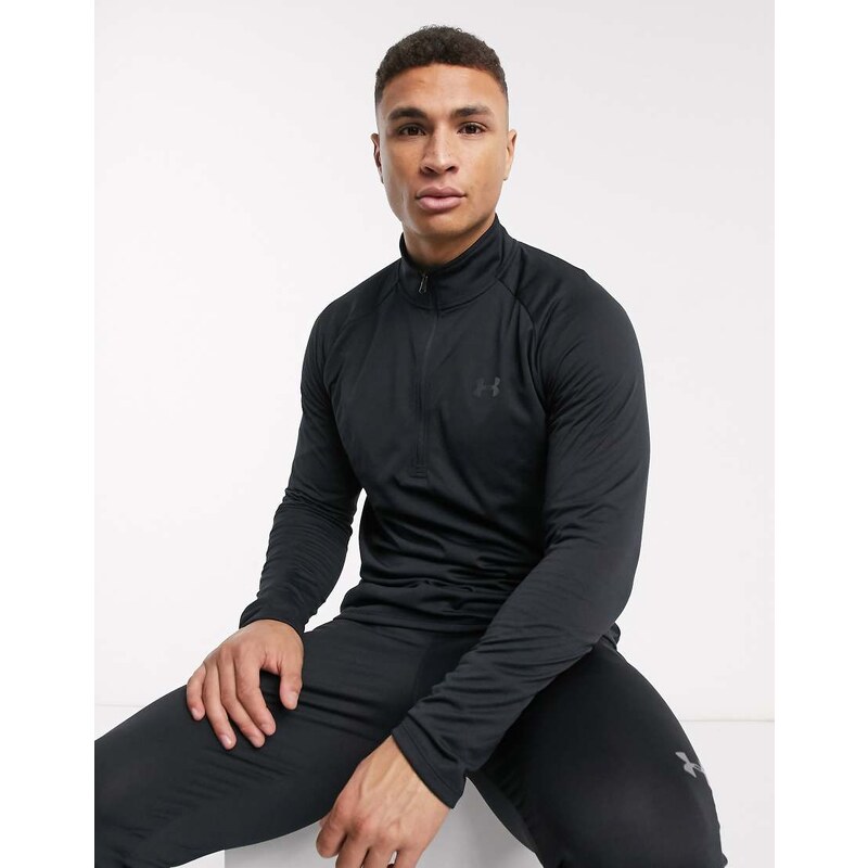 Under Armour Tech 2.0 1/2 zip top in black