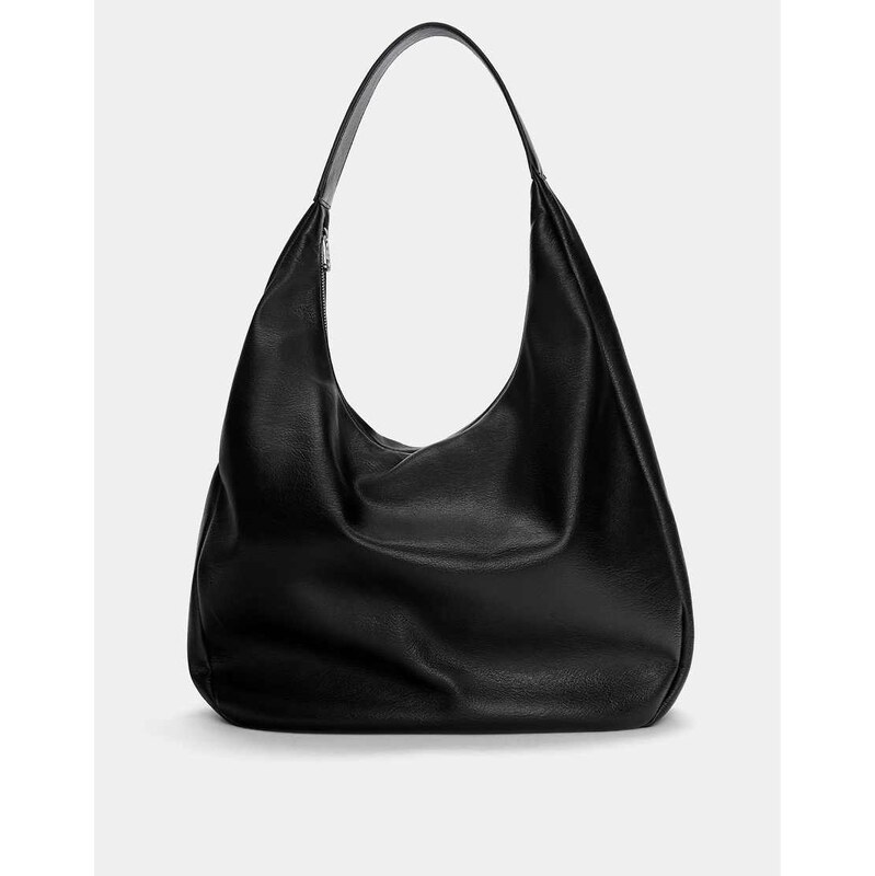 Pull&Bear faux leather shopper bag in black 107230637