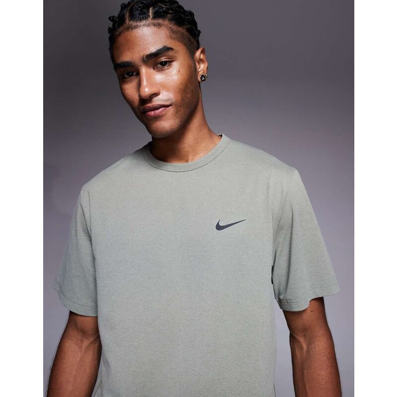 Nike Training Dri-FIT Hyverse UV t-shirt in light khaki-Green