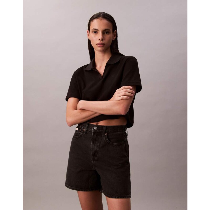Calvin Klein Jeans denim shorts in black 114543699