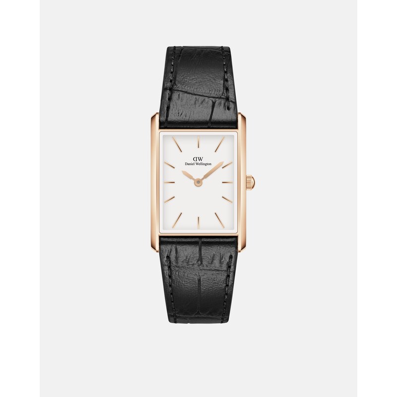 Daniel Wellington dámské hodinky Bound Black Crocodile Rose Gold 107231940