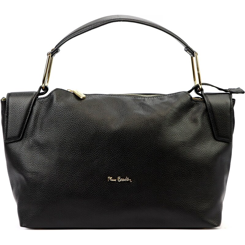 Kožená kufříková kabelka Pierre Cardin 55091 FRZ černá 107231971