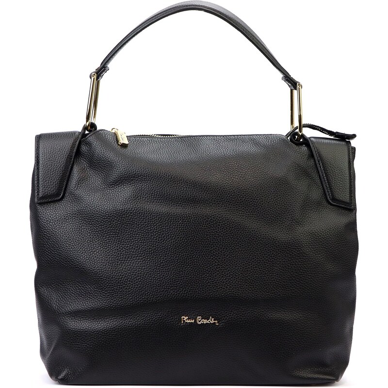 Kožená kufříková kabelka Pierre Cardin 55092 FRZ černá 107231980
