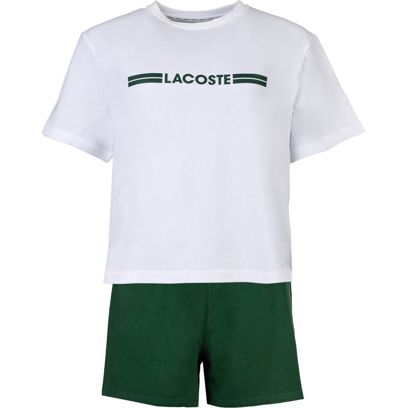 LACOSTE Pyžamo jedle / bílá
