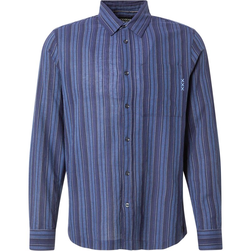 SCOTCH & SODA Košile námořnická modř / enciánová modrá / bílá