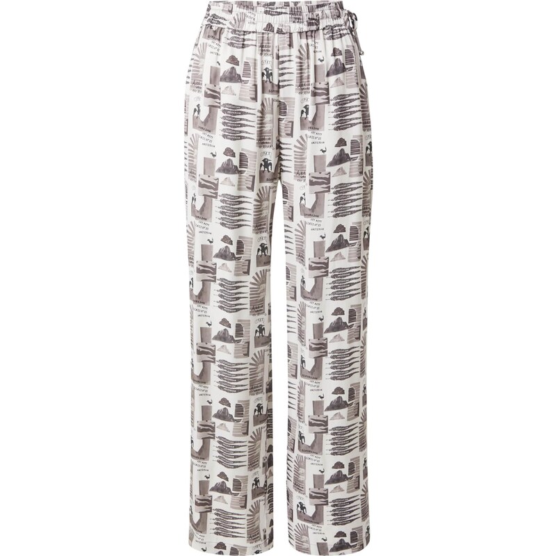 SCOTCH & SODA Kalhoty Gia šedobéžová / antracitová / režná / bílá 109425999