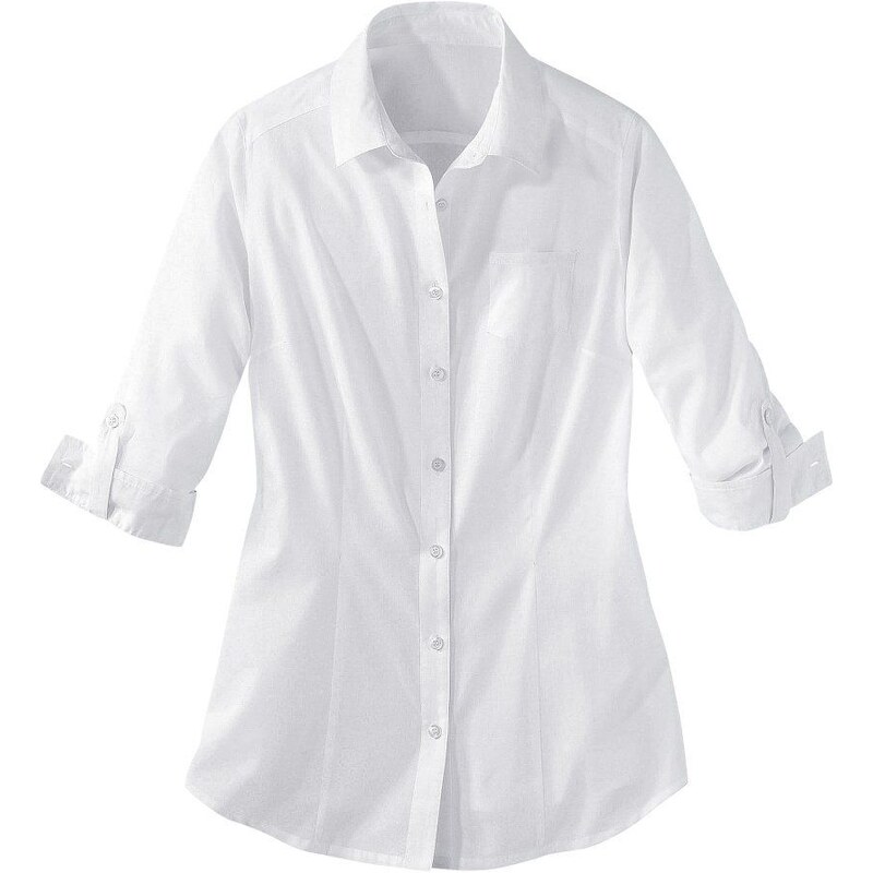 Blancheporte Jednobarevná košile bílá