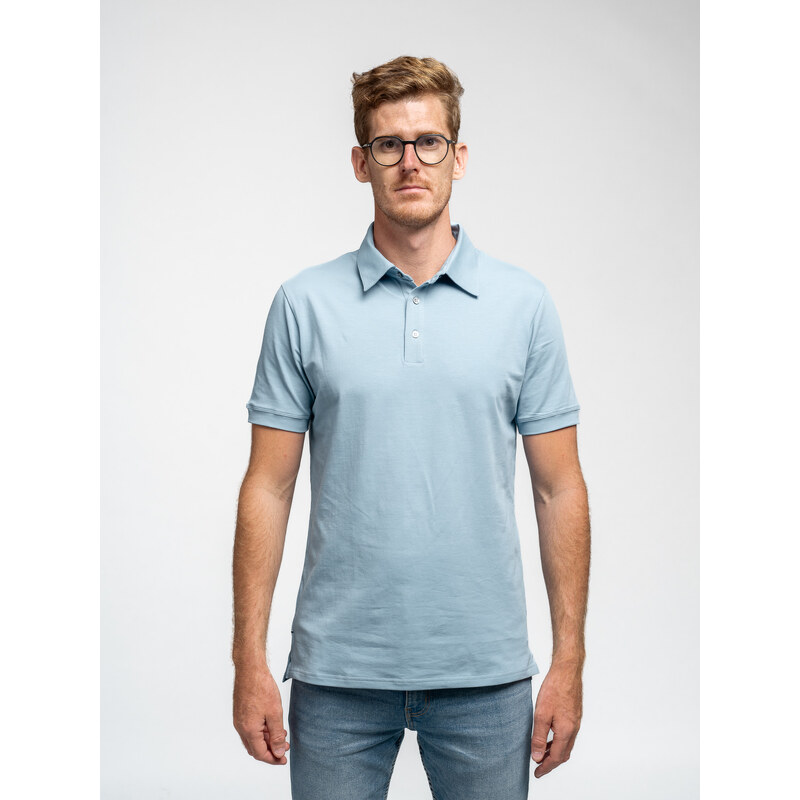 TallGuys Pánská rozstřižená polokošile | Blue shadow | VÝPRODEJ